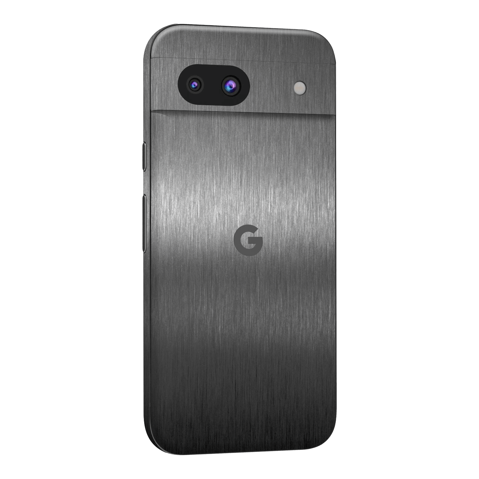 Google Pixel 8a Brushed Metal Titanium Metallic Skin Wrap Sticker Decal Cover Protector by QSKINZ | qskinz.com