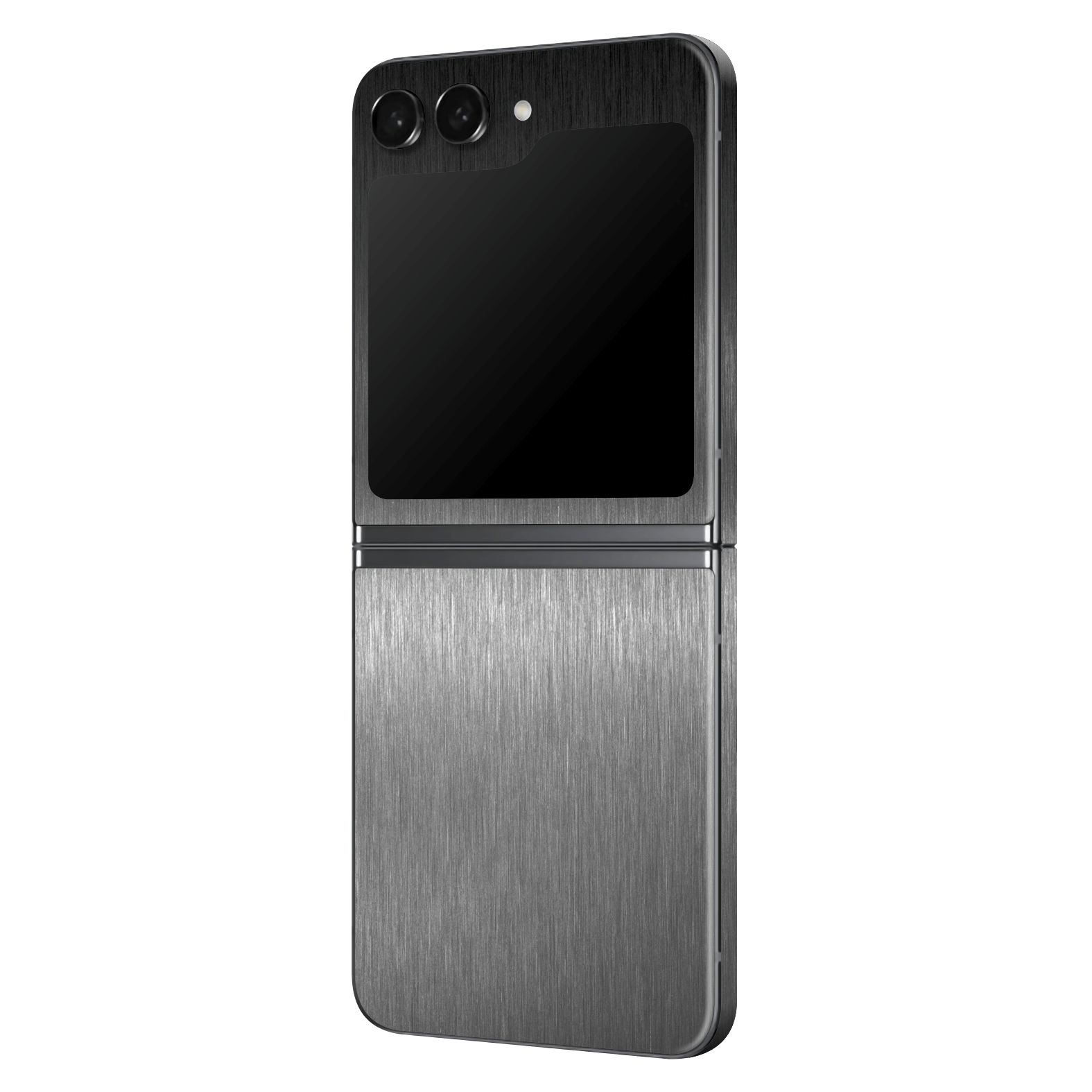 Samsung Galaxy Z Flip 5 (2023) Brushed Metal Titanium Metallic Skin Wrap Sticker Decal Cover Protector by EasySkinz | EasySkinz.com