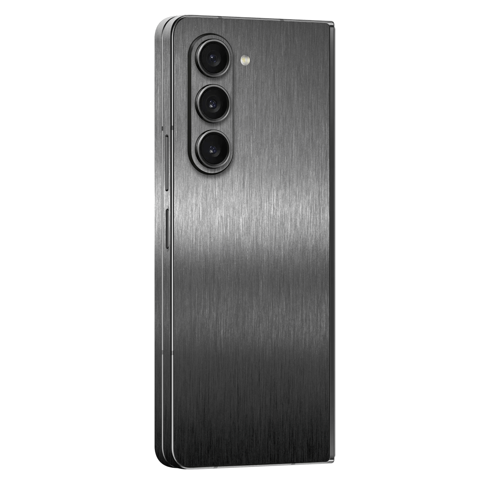 Samsung Galaxy Z Fold 5 (2023) Brushed Metal Titanium Metallic Skin Wrap Sticker Decal Cover Protector by EasySkinz | EasySkinz.com