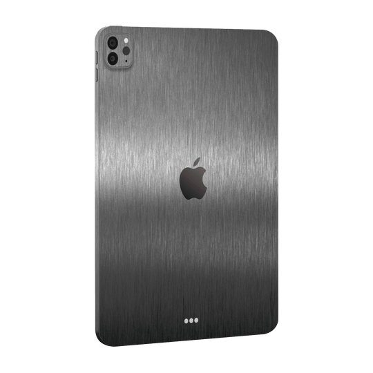 iPad PRO 12.9" (2021) Brushed Metal Titanium Metallic Skin Wrap Sticker Decal Cover Protector by EasySkinz | EasySkinz.com