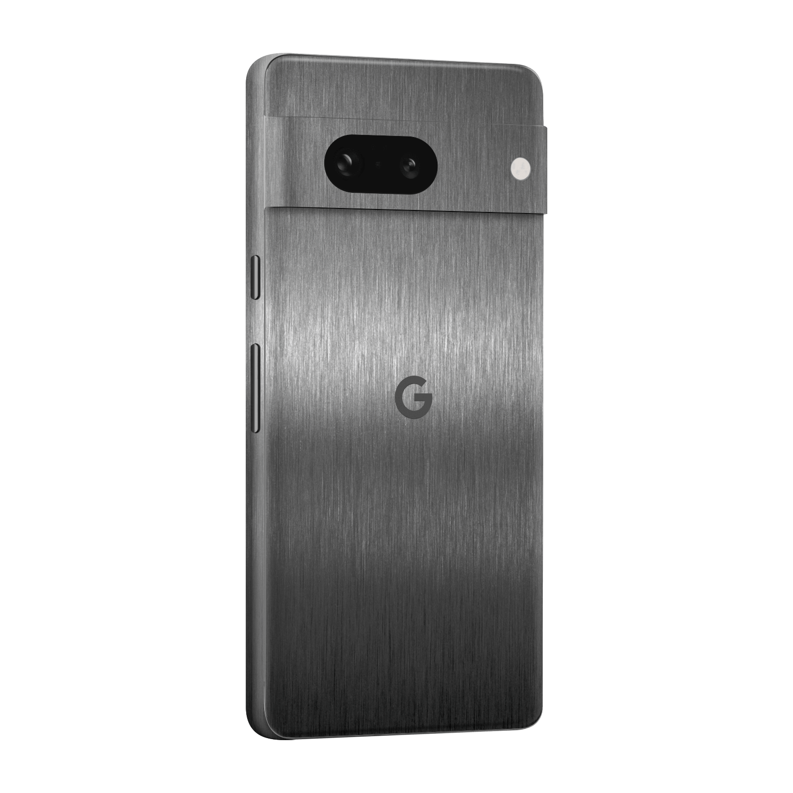 Google Pixel 7a (2023) Brushed Metal Titanium Metallic Skin Wrap Sticker Decal Cover Protector by EasySkinz | EasySkinz.com