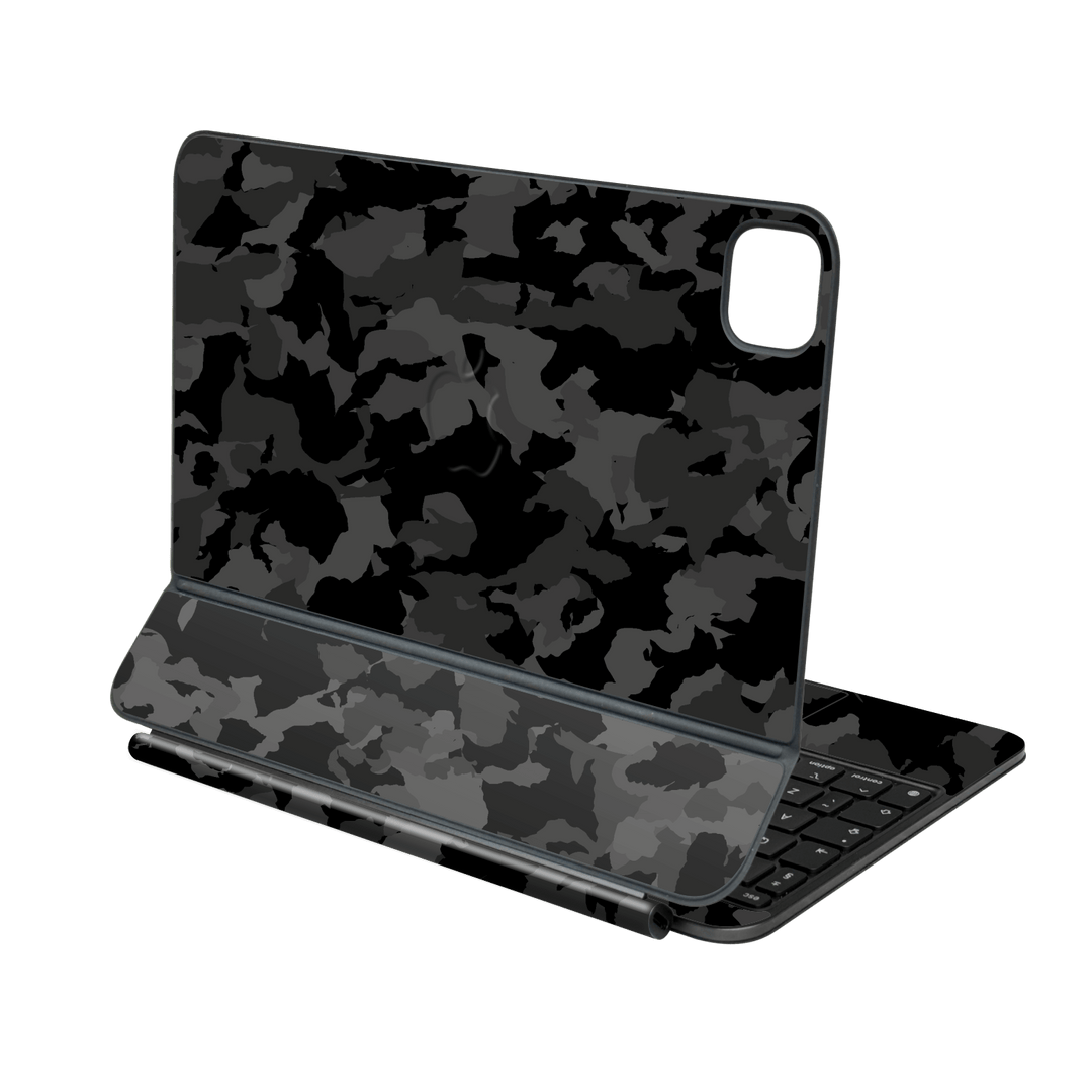 Magic Keyboard for iPad PRO 11” (M4, 2024) Print Printed Custom SIGNATURE Camouflage Camo DARK SLATE Skin Wrap Sticker Decal Cover Protector by QSKINZ | qskinz.com