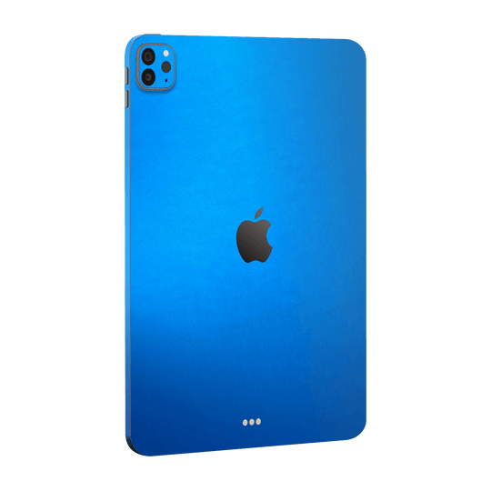 iPad PRO 11" (2020) Satin Blue Metallic Matt Matte Skin Wrap Sticker Decal Cover Protector by EasySkinz | EasySkinz.com