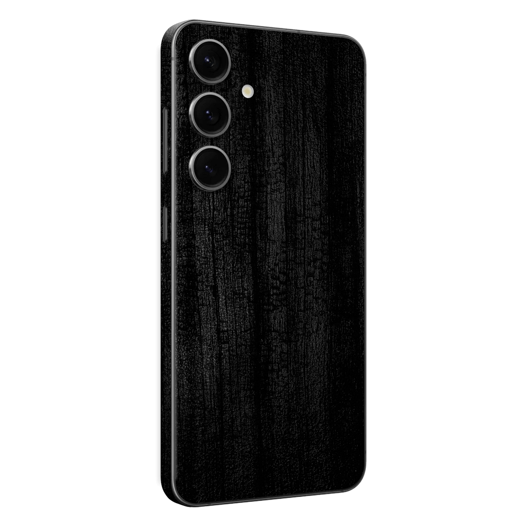 Samsung Galaxy S24+ PLUS Luxuria Black Charcoal Black Dragon Coal Stone 3D Textured Skin Wrap Sticker Decal Cover Protector by EasySkinz | EasySkinz.com