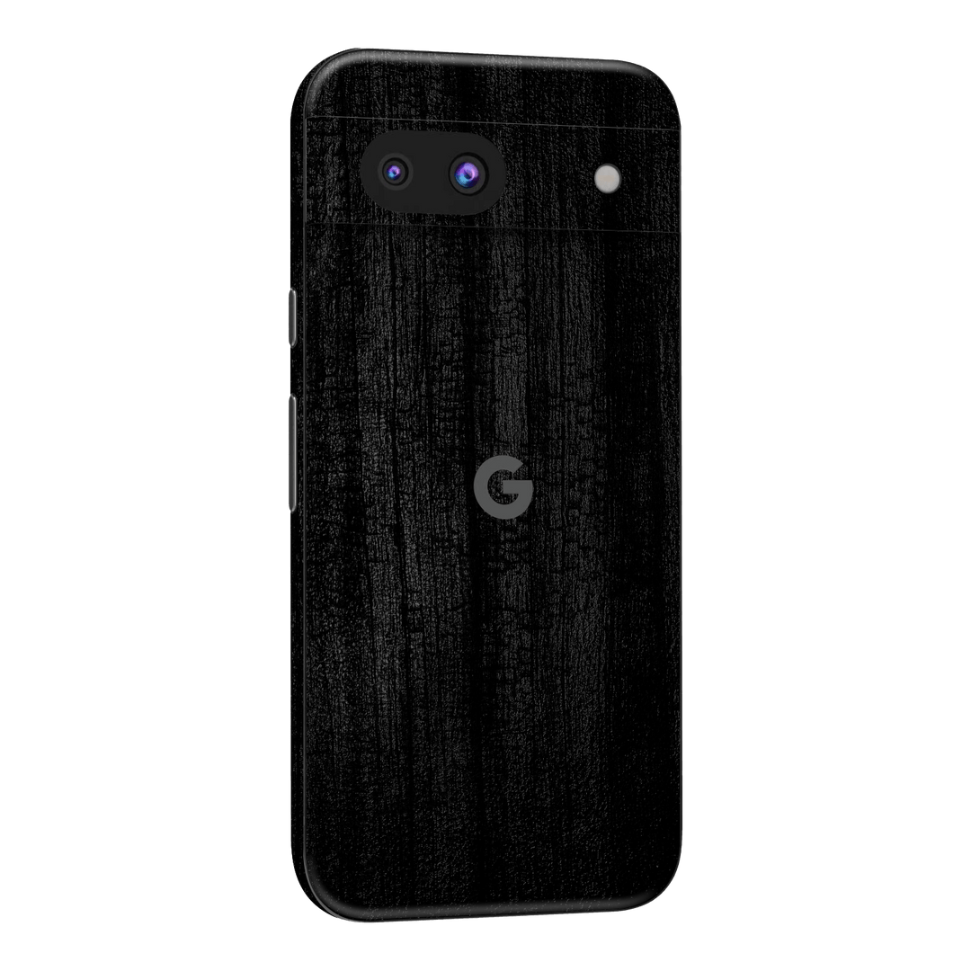 Google Pixel 8a Luxuria Black Charcoal Black Dragon Coal Stone 3D Textured Skin Wrap Sticker Decal Cover Protector by QSKINZ | qskinz.com