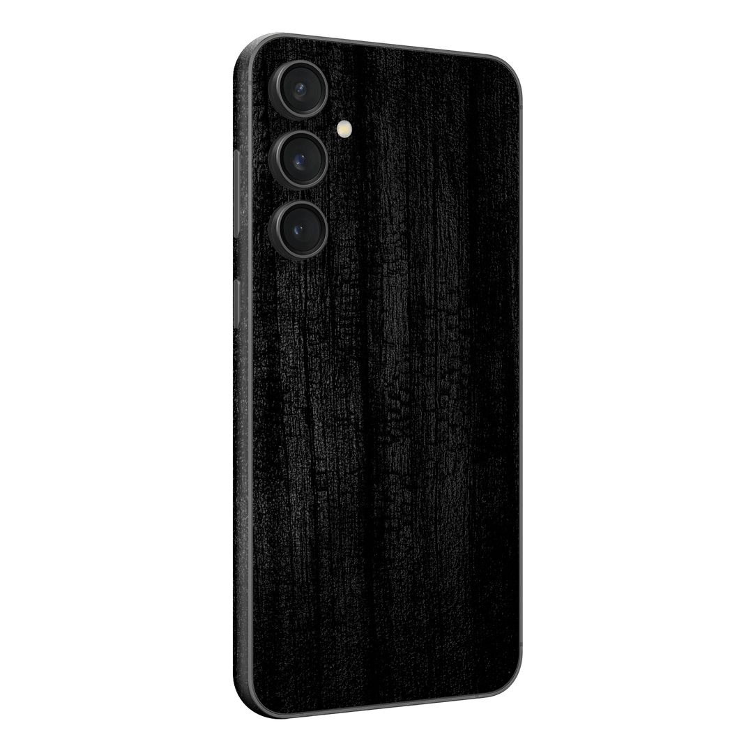Samsung Galaxy S23 (FE) Luxuria Black Charcoal Black Dragon Coal Stone 3D Textured Skin Wrap Sticker Decal Cover Protector by EasySkinz | EasySkinz.com