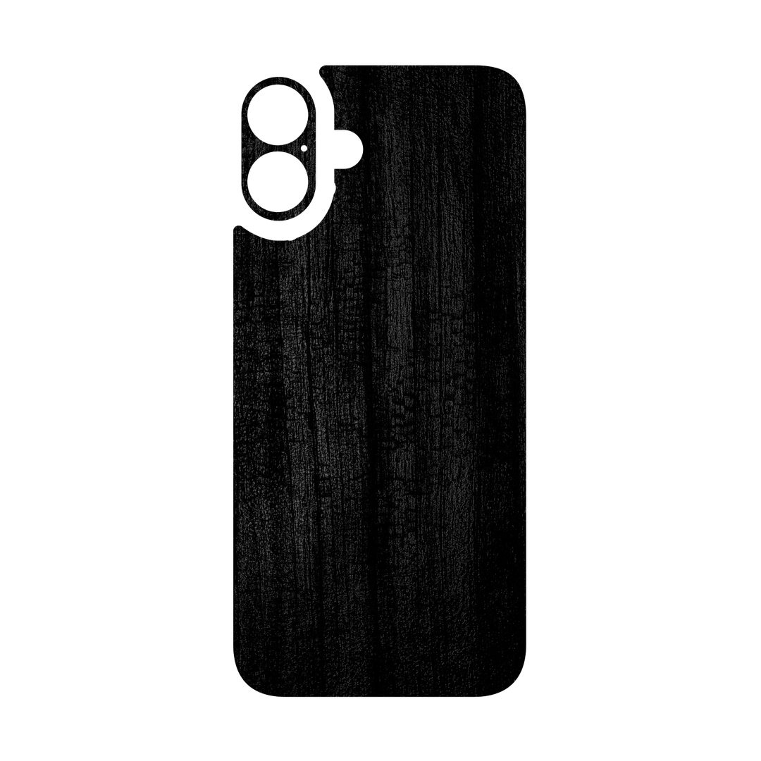 iPhone 16 Qcaze - LUXURIA BLACK CHARCOAL Textured (Case + Skin Kit)