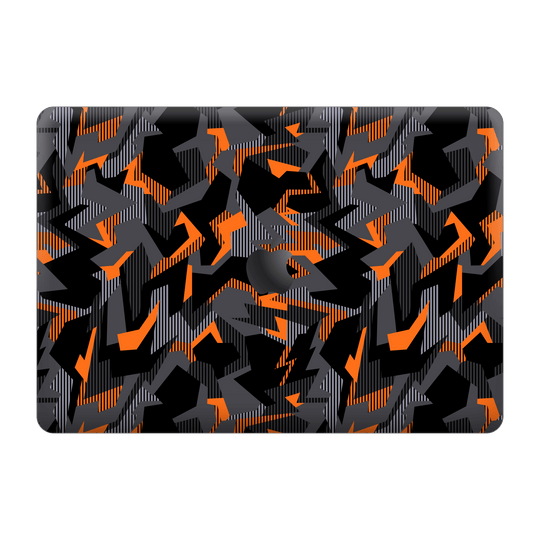 MacBook PRO 16" (2019) Print Printed Custom SIGNATURE Sharp-Edged Orange Camo Camouflage Skin Wrap Sticker Decal Cover Protector by EasySkinz | EasySkinz.com