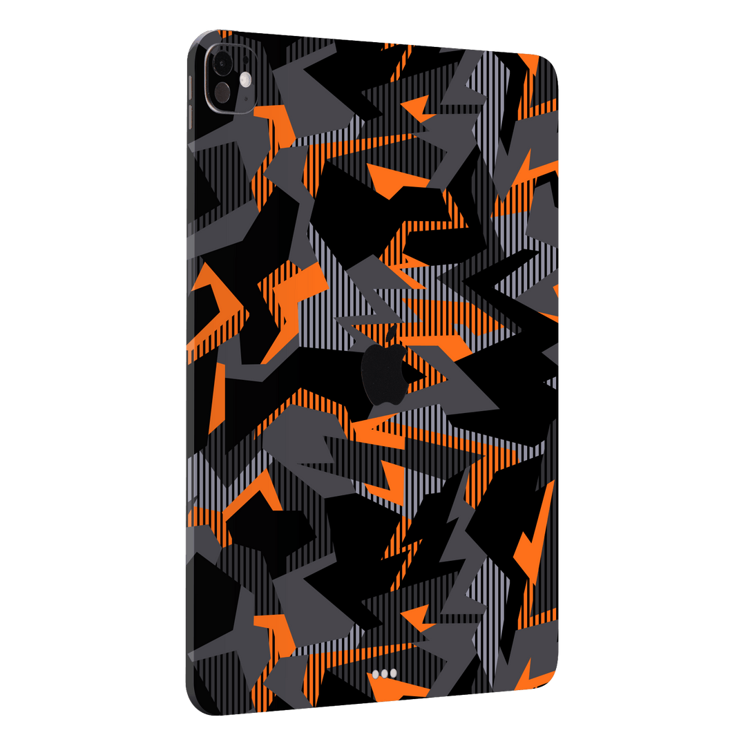 iPad PRO 13" (M4) Print Printed Custom SIGNATURE Sharp-Edged Orange Camo Camouflage Skin Wrap Sticker Decal Cover Protector by QSKINZ | qskinz.com