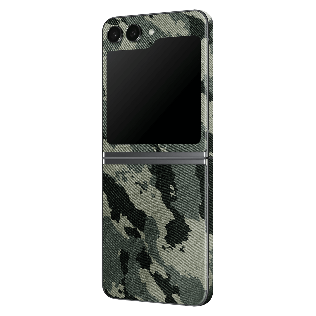 Samsung Galaxy Z Flip 5 (2023) Print Printed Custom SIGNATURE Hidden in The Forest Camouflage Pattern Skin Wrap Sticker Decal Cover Protector by EasySkinz | EasySkinz.com