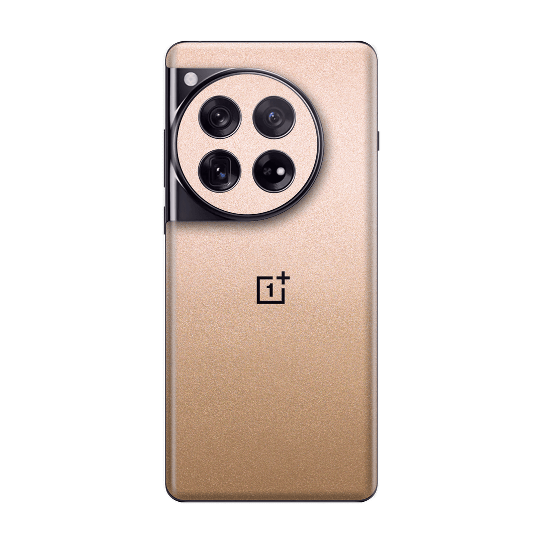 OnePlus 12 Luxuria Rose Gold Metallic 3D Textured Skin Wrap Sticker Decal Cover Protector by QSKINZ | qskinz.com