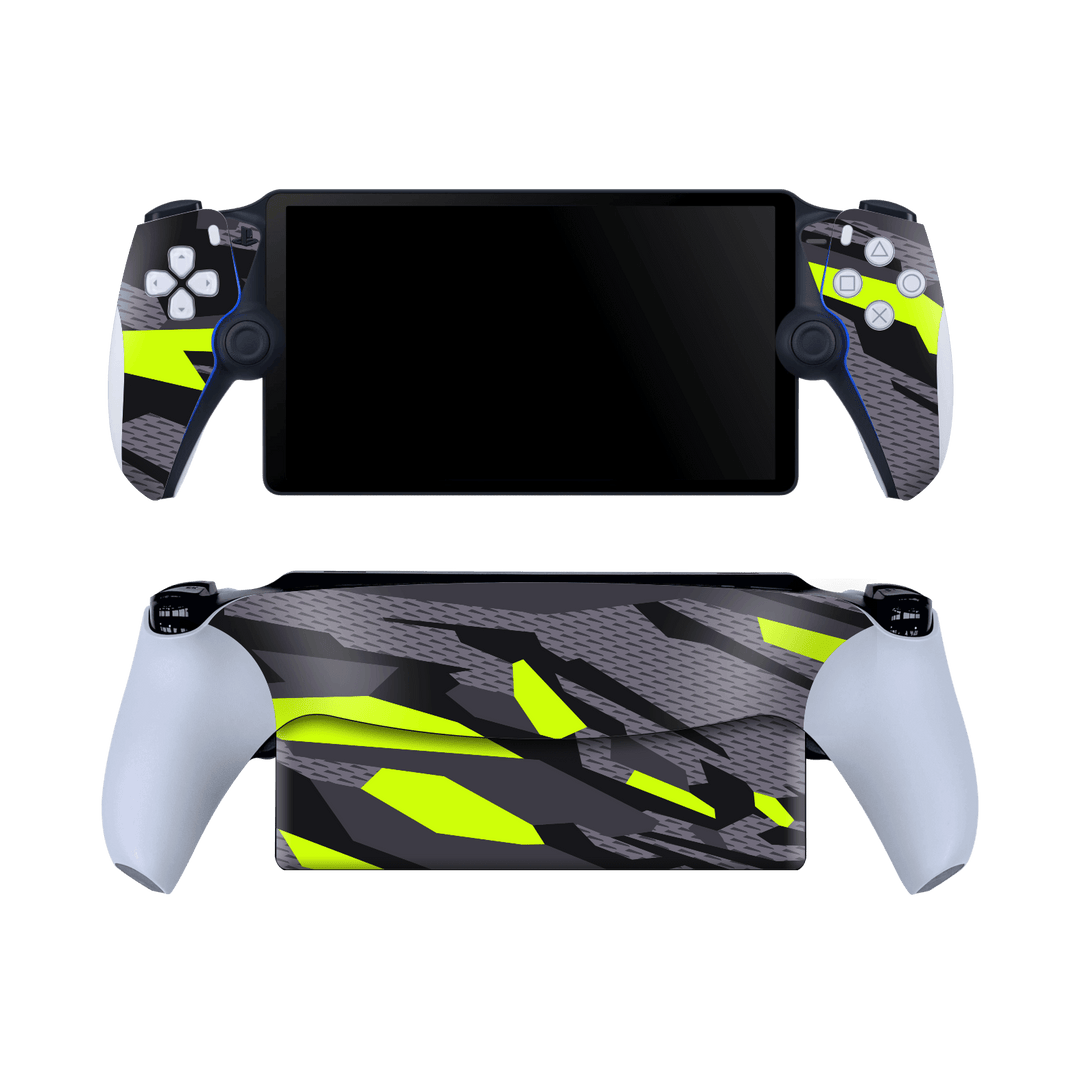 PlayStation PORTAL Print Printed Custom SIGNATURE Abstract Green Camouflage Skin Wrap Sticker Decal Cover Protector by QSKINZ | qskinz.com