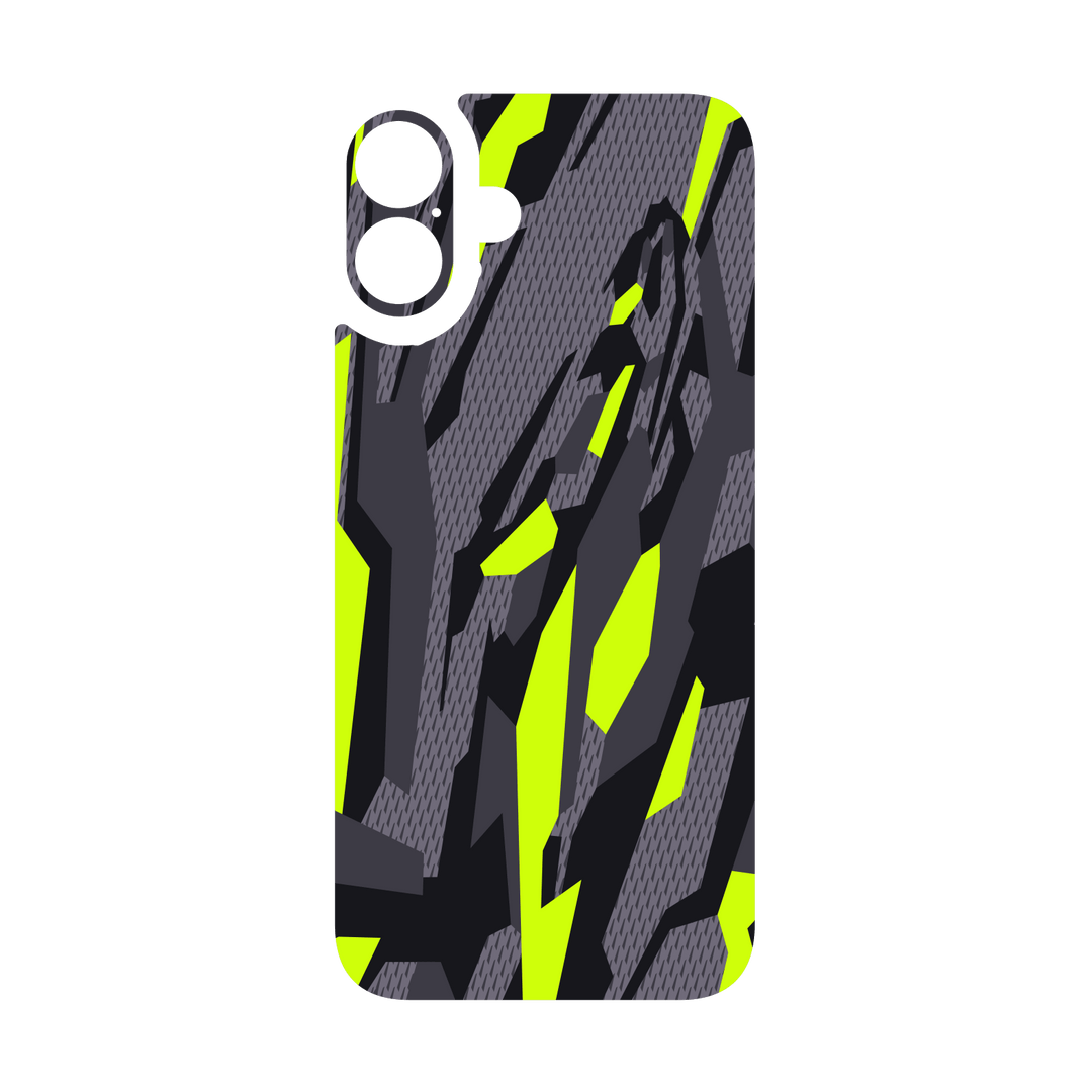 iPhone 16 Qcaze - SIGNATURE Abstract Green CAMO (Case + Skin Kit)