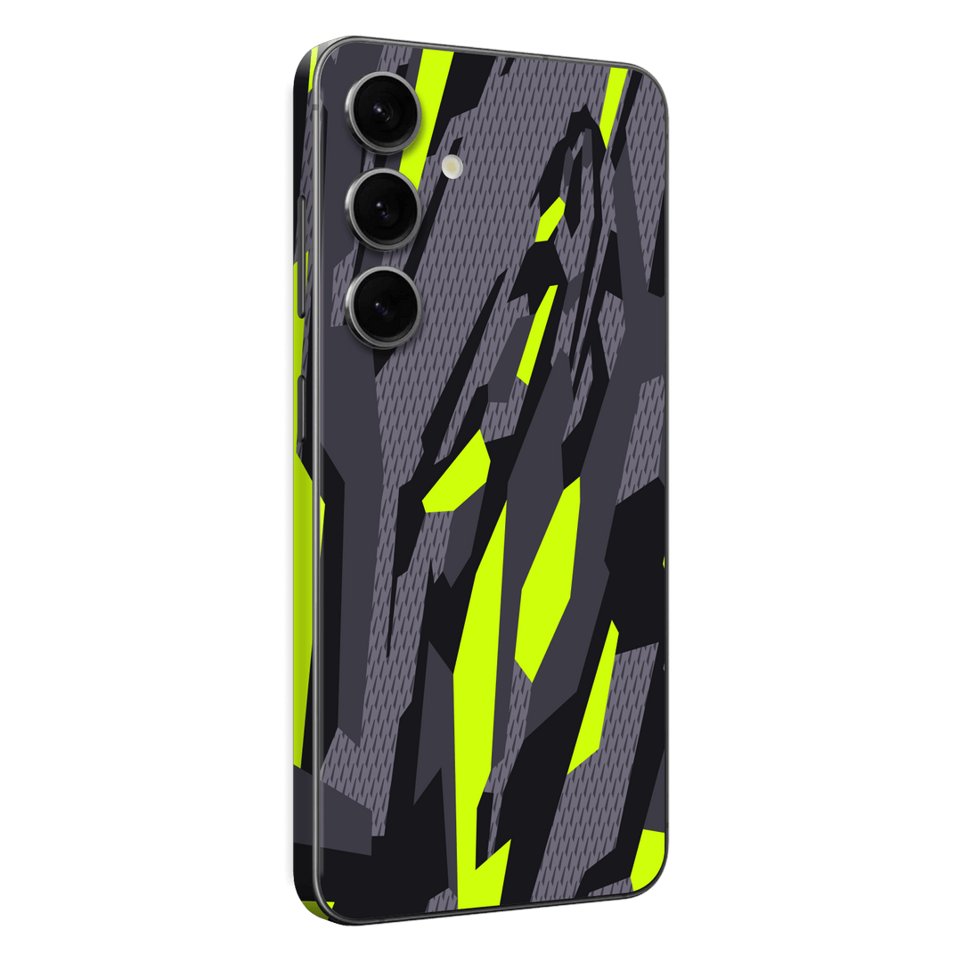 Samsung Galaxy S24 Print Printed Custom SIGNATURE Abstract Green Camouflage Skin Wrap Sticker Decal Cover Protector by EasySkinz | EasySkinz.com