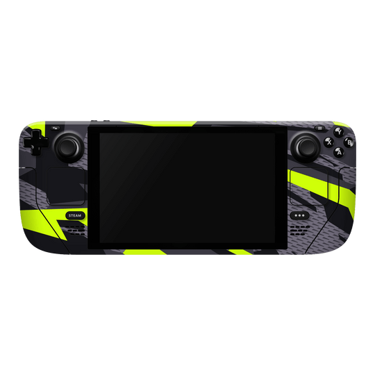 Steam Deck OLED Print Printed Custom SIGNATURE Abstract Green Camouflage Skin Wrap Sticker Decal Cover Protector by EasySkinz | EasySkinz.com