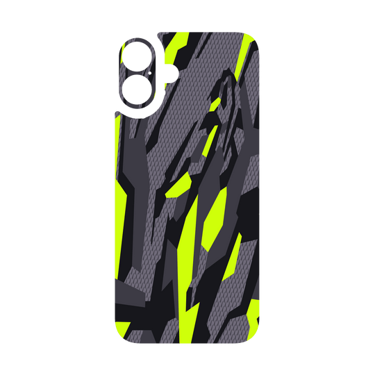 iPhone 16 Plus Qcaze - SIGNATURE Abstract Green CAMO (Case + Skin Kit)