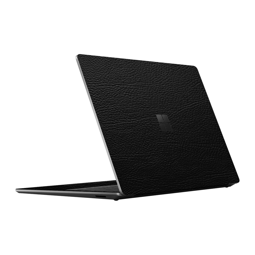 Microsoft Surface Laptop 5, 13.5” Luxuria BLACK LEATHER Riders Skin Wrap Sticker Decal Cover Protector by EasySkinz | EasySkinz.com