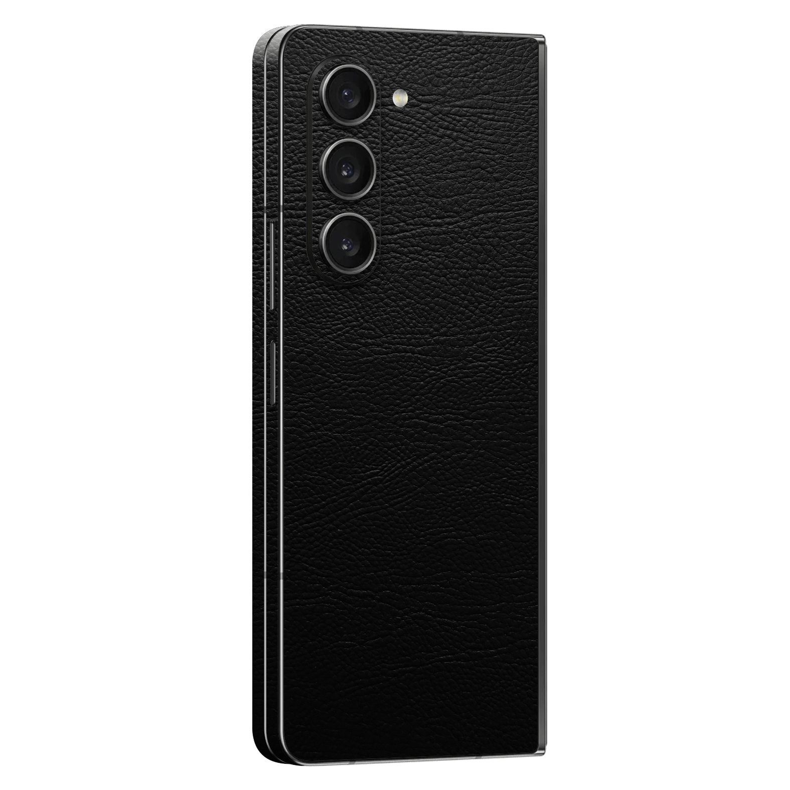 Samsung Galaxy Z Fold 5 (2023) Luxuria BLACK LEATHER Riders Skin Wrap Sticker Decal Cover Protector by EasySkinz | EasySkinz.com