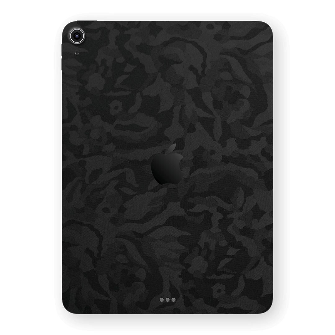iPad AIR 4/5 (2020/2022) Luxuria Black 3D Textured Camo Camouflage Skin Wrap Sticker Decal Cover Protector by EasySkinz | EasySkinz.com