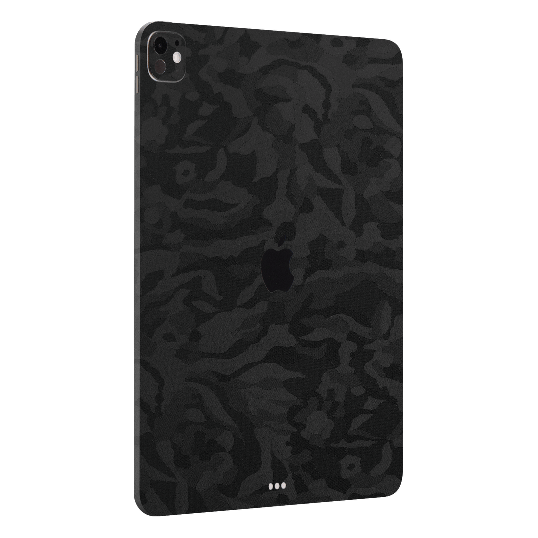 iPad Pro 11” (M4) Luxuria Black 3D Textured Camo Camouflage Skin Wrap Sticker Decal Cover Protector by QSKINZ | qskinz.com