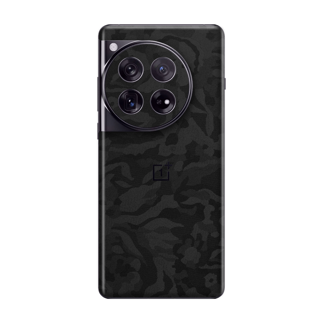 OnePlus 12 Luxuria Black 3D Textured Camo Camouflage Skin Wrap Sticker Decal Cover Protector by QSKINZ | qskinz.com