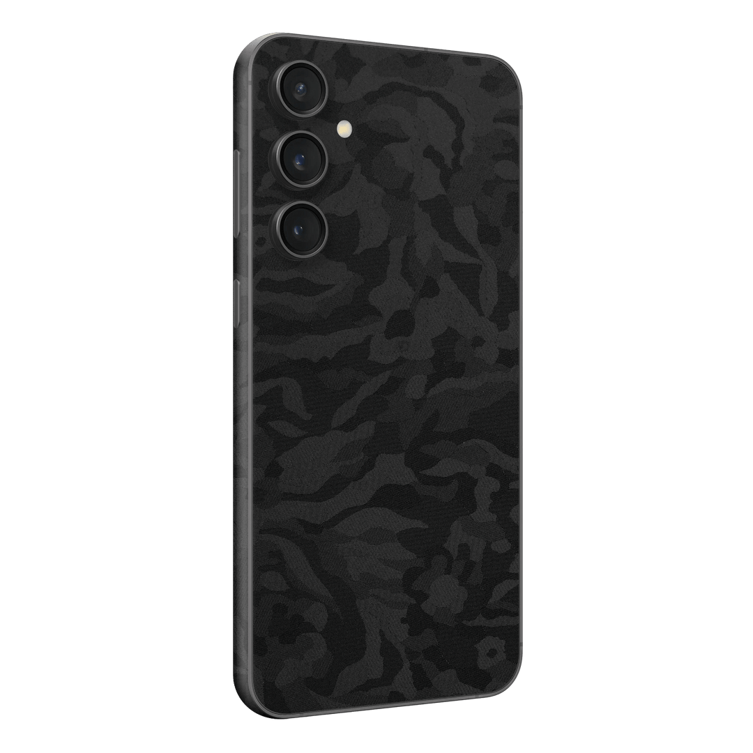 Samsung Galaxy S23 (FE) Luxuria Black 3D Textured Camo Camouflage Skin Wrap Sticker Decal Cover Protector by EasySkinz | EasySkinz.com