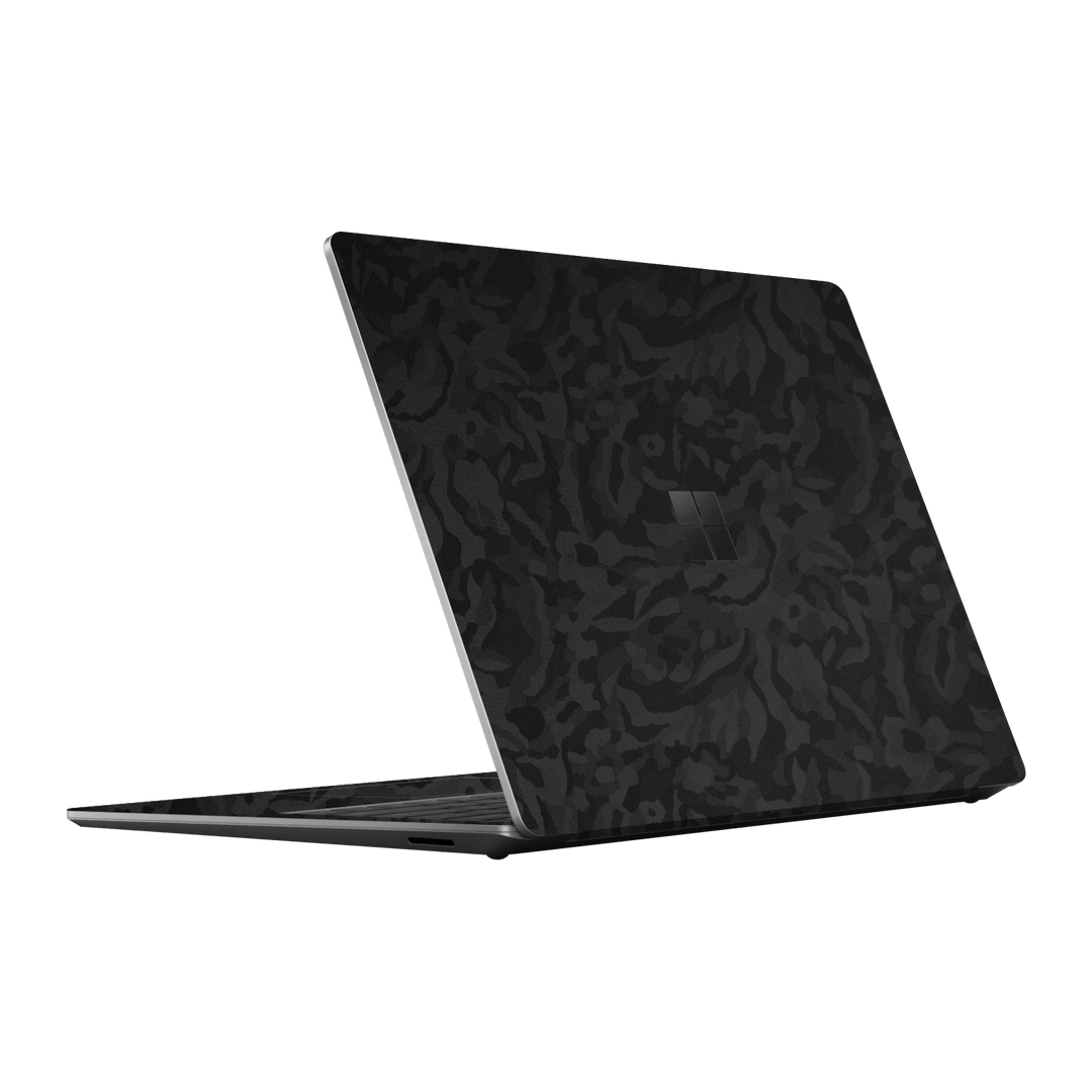 Microsoft Surface Laptop 5, 13.5” Luxuria Black 3D Textured Camo Camouflage Skin Wrap Sticker Decal Cover Protector by EasySkinz | EasySkinz.com