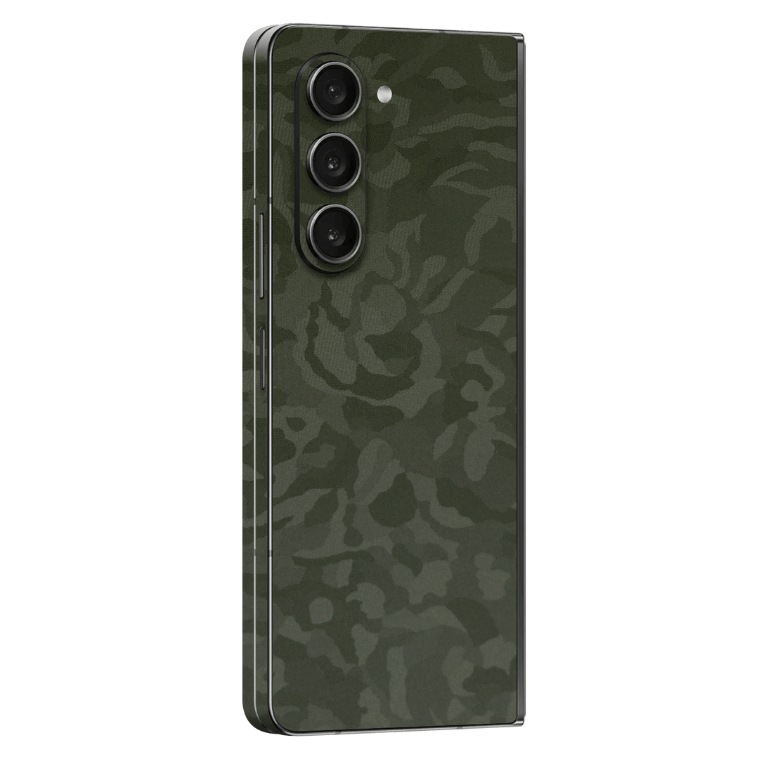 Samsung Galaxy Z Fold 5 (2023) Luxuria Green 3D Textured Camo Camouflage Skin Wrap Sticker Decal Cover Protector by EasySkinz | EasySkinz.com
