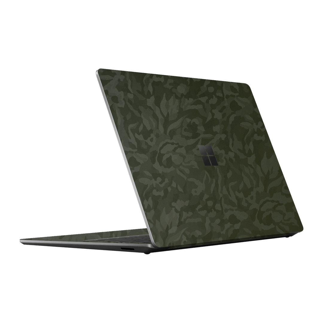 Surface Laptop 3, 13.5” Luxuria GREEN CAMO 3D TEXTURED Skin