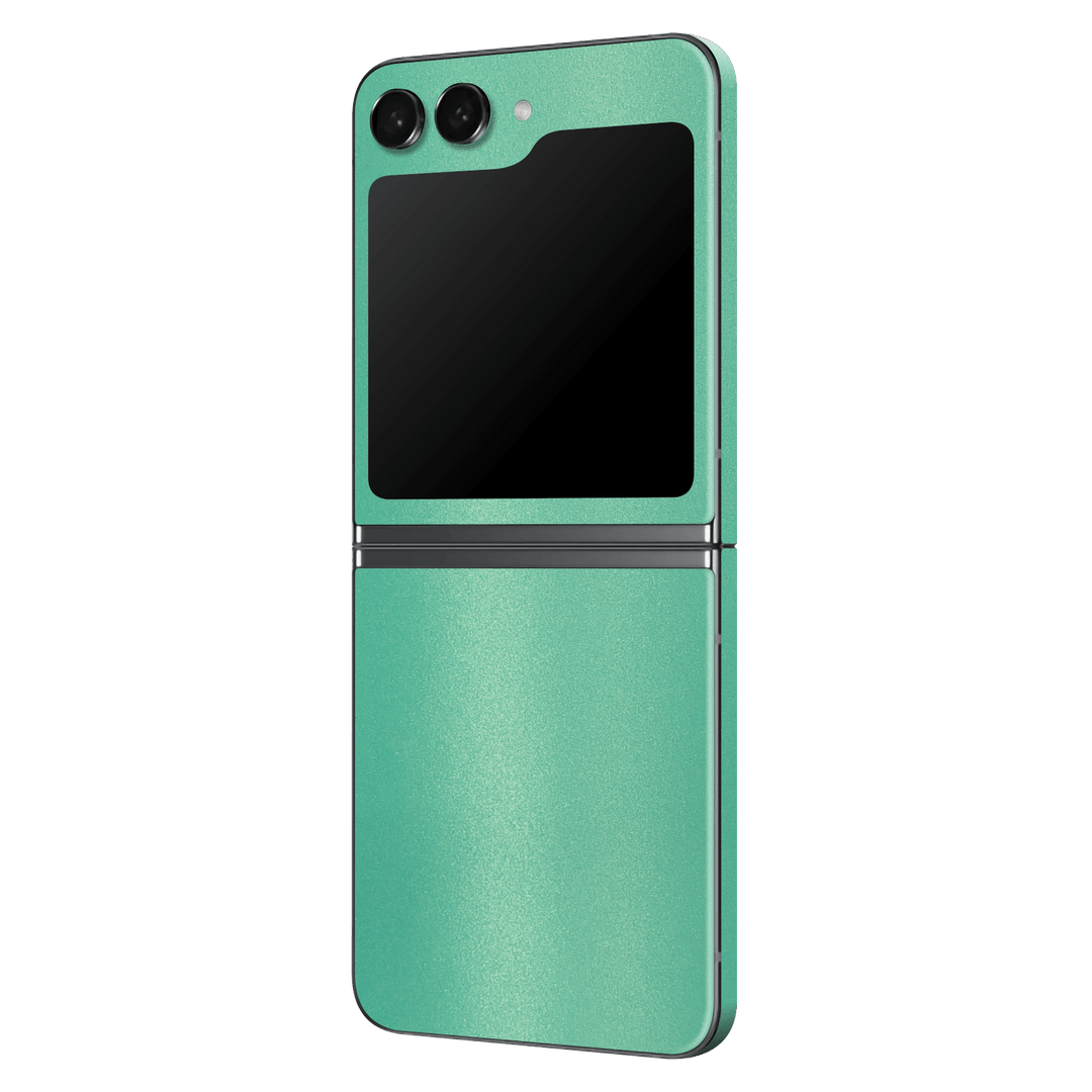 Samsung Galaxy Z Flip 5 (2023) Mint Metallic Matt Matte Skin Wrap Sticker Decal Cover Protector by EasySkinz | EasySkinz.com