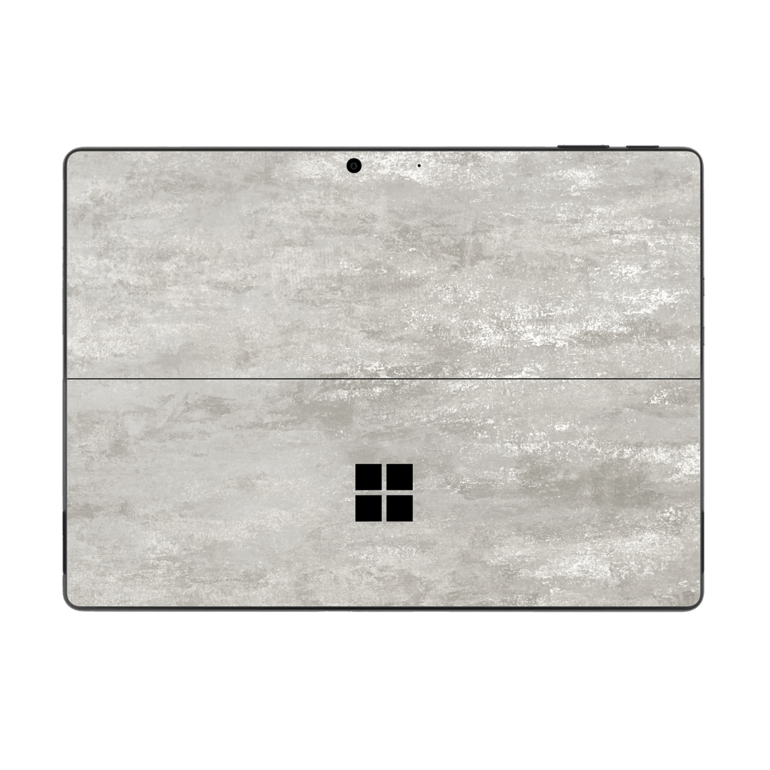Microsoft Surface Pro 9 Luxuria Silver Stone Skin Wrap Sticker Decal Cover Protector by EasySkinz | EasySkinz.com