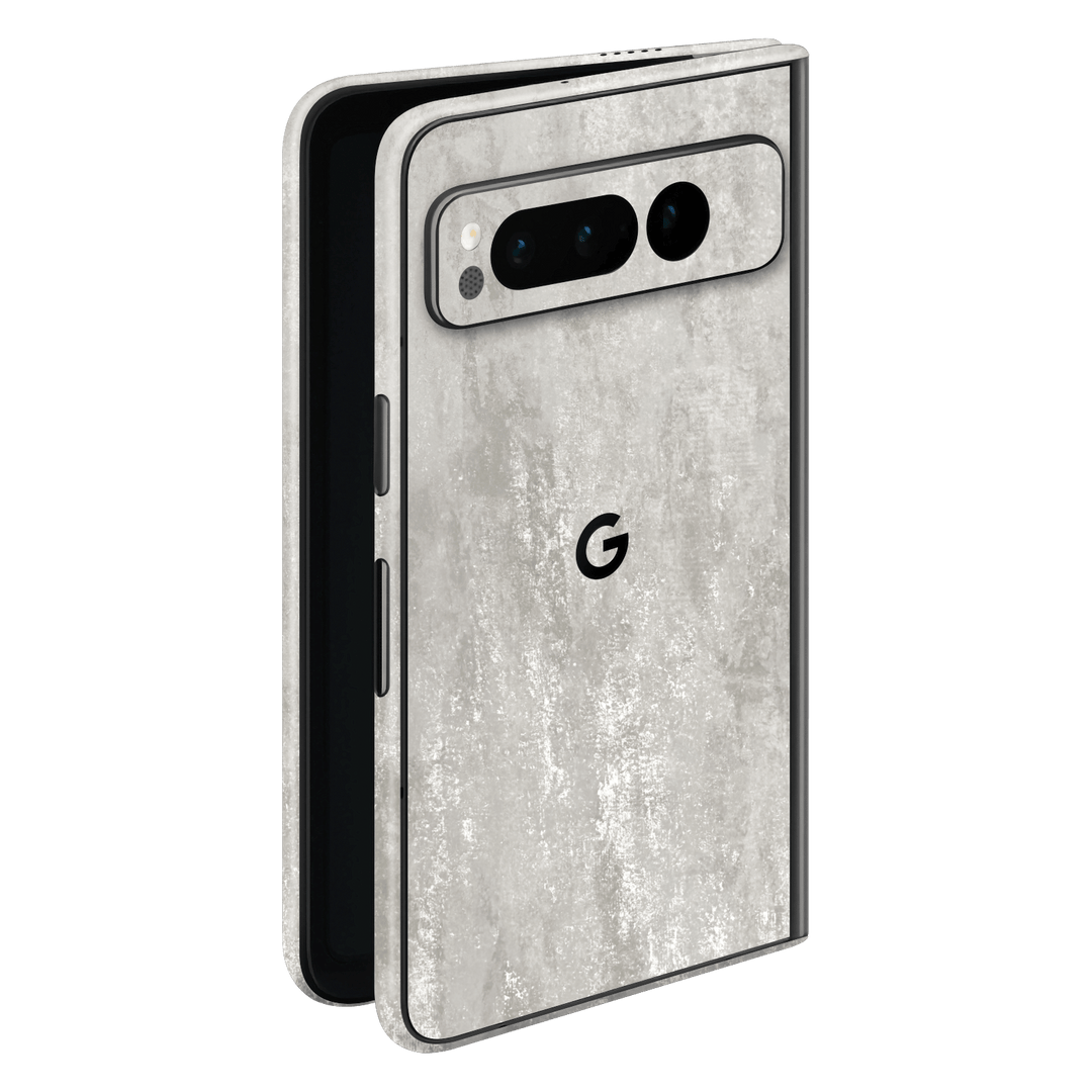 Google Pixel FOLD (2023) Luxuria Silver Stone Skin Wrap Sticker Decal Cover Protector by EasySkinz | EasySkinz.com