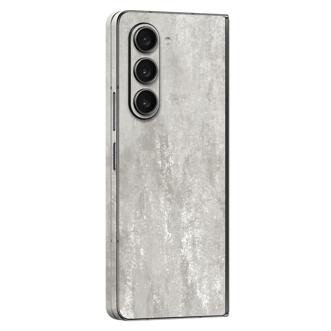 Samsung Galaxy Z Fold 5 (2023) Luxuria Silver Stone Skin Wrap Sticker Decal Cover Protector by EasySkinz | EasySkinz.com