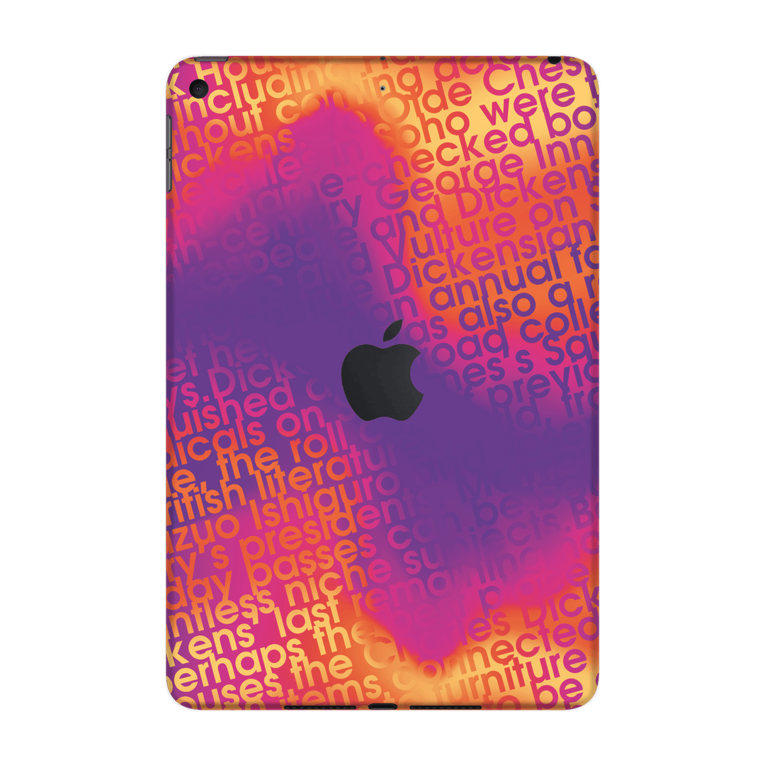 iPad Mini 5 Print Printed Custom SIGNATURE Inferno Swirl Gradient Skin Wrap Sticker Decal Cover Protector by QSKINZ | QSKINZ.COM