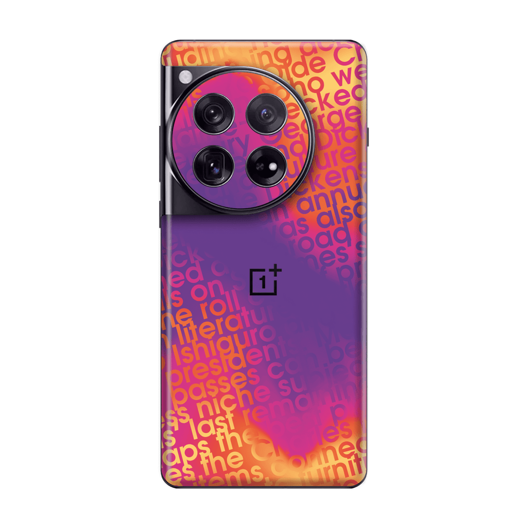 OnePlus 12 Print Printed Custom SIGNATURE Inferno Swirl Gradient Skin Wrap Sticker Decal Cover Protector by QSKINZ | QSKINZ.COM