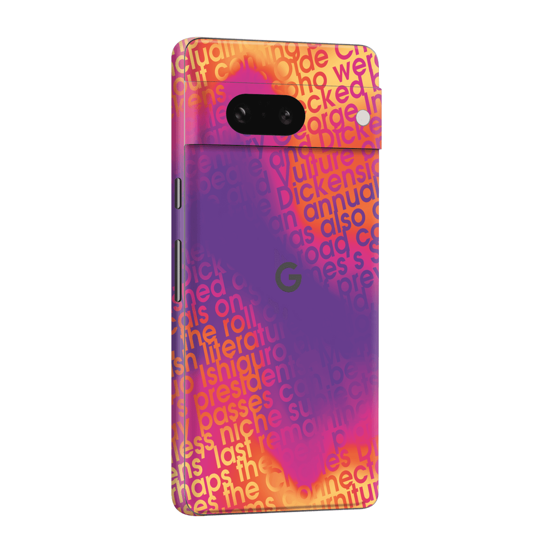 Pixel 7a Print Printed Custom SIGNATURE Inferno Swirl Gradient Skin Wrap Sticker Decal Cover Protector by QSKINZ | QSKINZ.COM