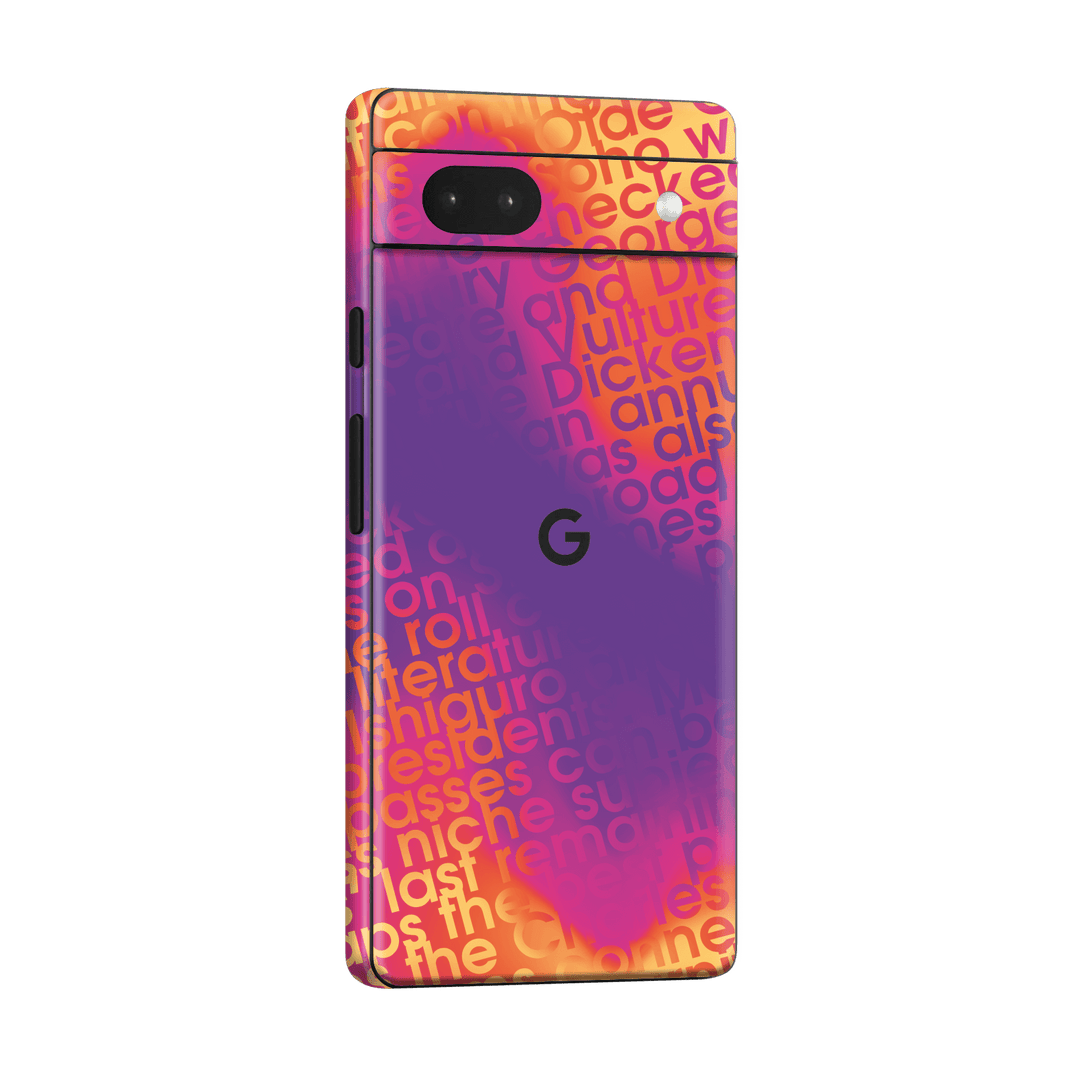 Pixel 6a Print Printed Custom SIGNATURE Inferno Swirl Gradient Skin Wrap Sticker Decal Cover Protector by QSKINZ | QSKINZ.COM