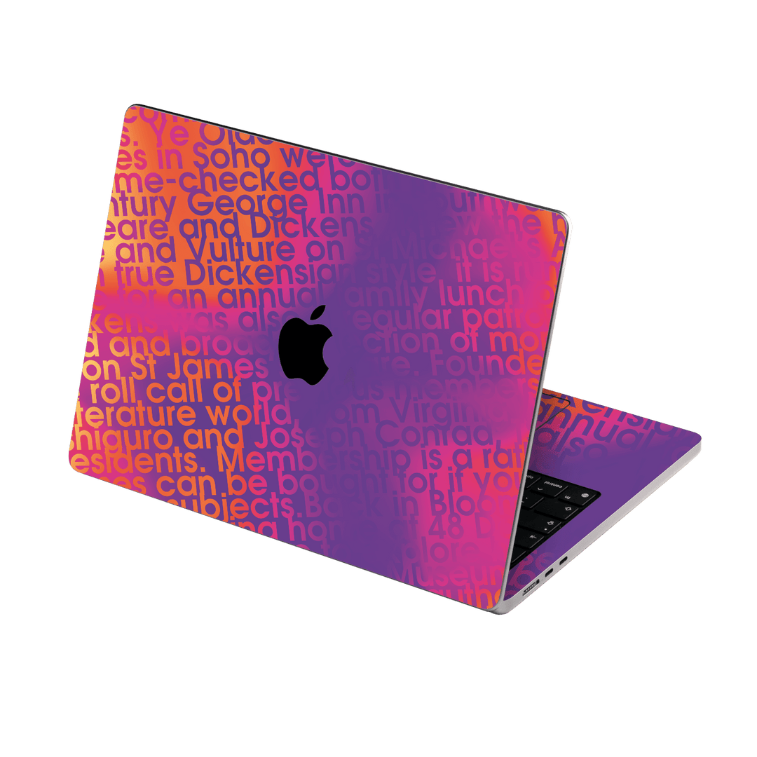MacBook AIR 13.6" (2022/2024) Print Printed Custom SIGNATURE Inferno Swirl Gradient Skin Wrap Sticker Decal Cover Protector by QSKINZ | QSKINZ.COM