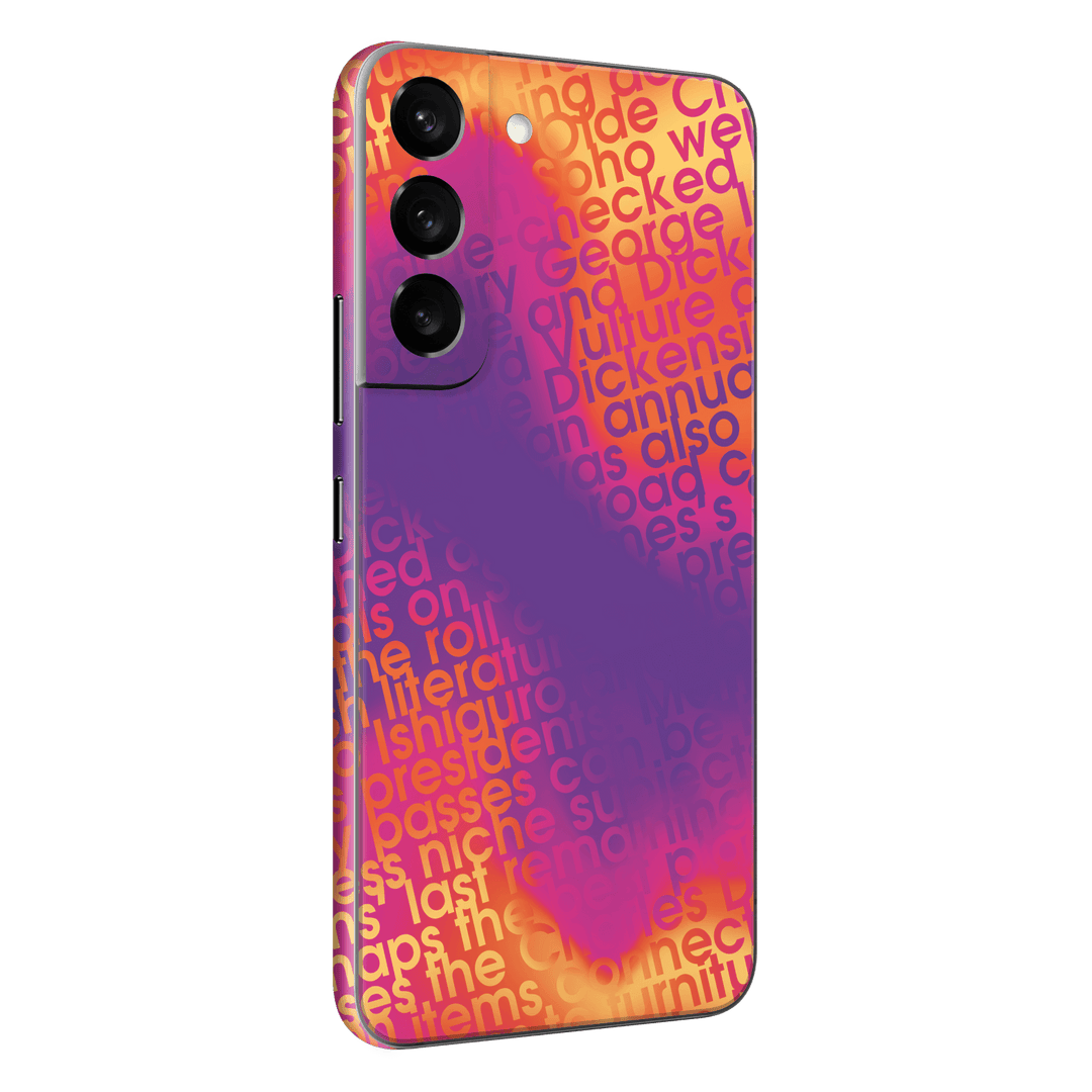 Samsung Galaxy S22 Print Printed Custom SIGNATURE Inferno Swirl Gradient Skin Wrap Sticker Decal Cover Protector by QSKINZ | QSKINZ.COM