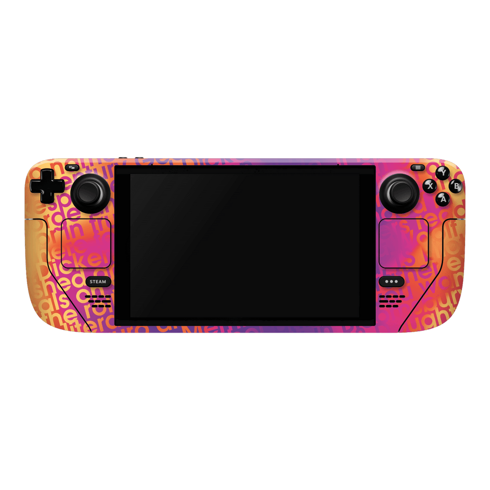 Steam Deck Oled Print Printed Custom SIGNATURE Inferno Swirl Gradient Skin Wrap Sticker Decal Cover Protector by QSKINZ | QSKINZ.COM