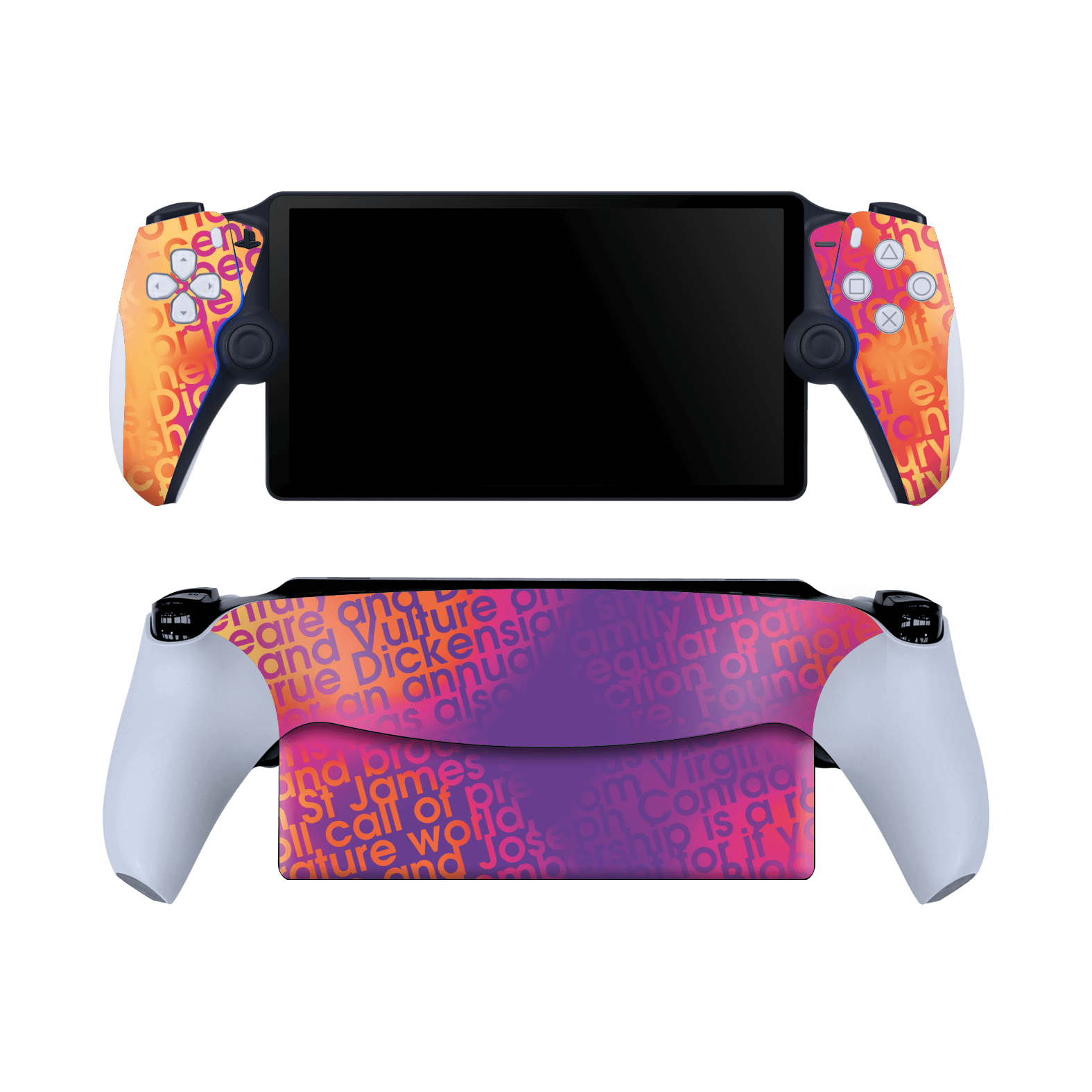 PlayStation PORTAL Print Printed Custom SIGNATURE Inferno Swirl Gradient Skin Wrap Sticker Decal Cover Protector by QSKINZ | QSKINZ.COM