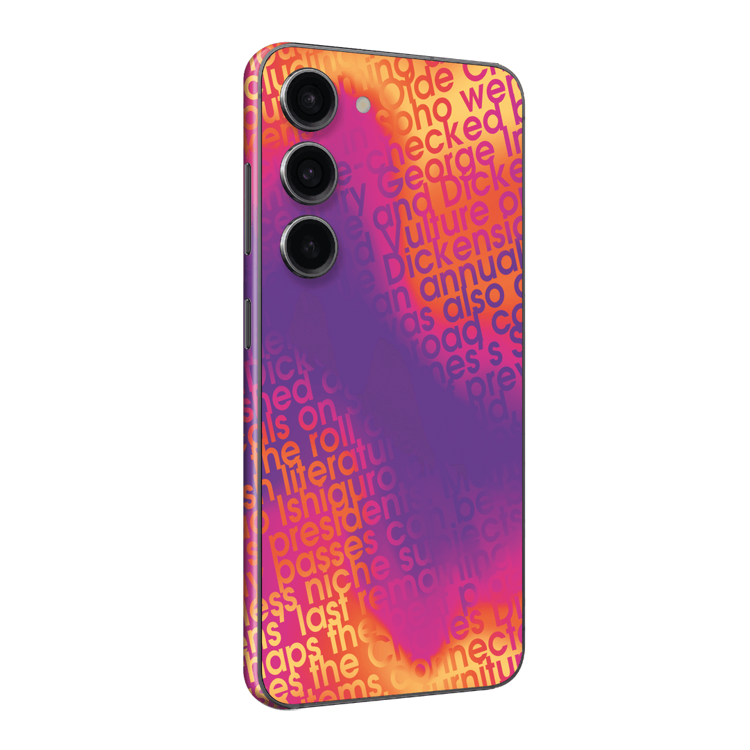 Samsung Galaxy S23 Print Printed Custom SIGNATURE Inferno Swirl Gradient Skin Wrap Sticker Decal Cover Protector by QSKINZ | QSKINZ.COM