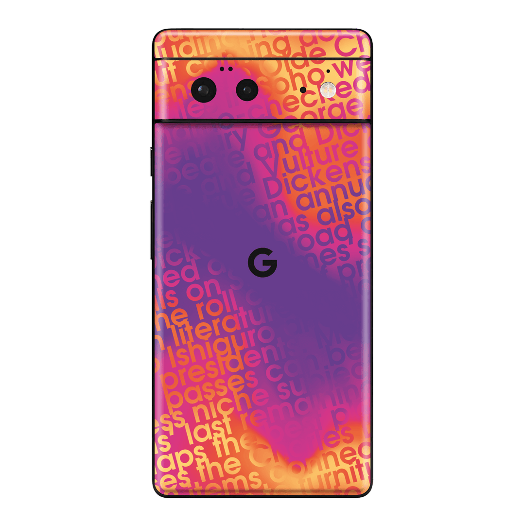 Pixel 6 Print Printed Custom SIGNATURE Inferno Swirl Gradient Skin Wrap Sticker Decal Cover Protector by QSKINZ | QSKINZ.COM