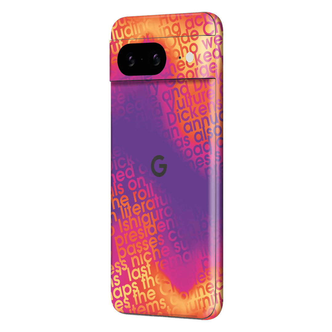 Pixel 8 Print Printed Custom SIGNATURE Inferno Swirl Gradient Skin Wrap Sticker Decal Cover Protector by QSKINZ | QSKINZ.COM