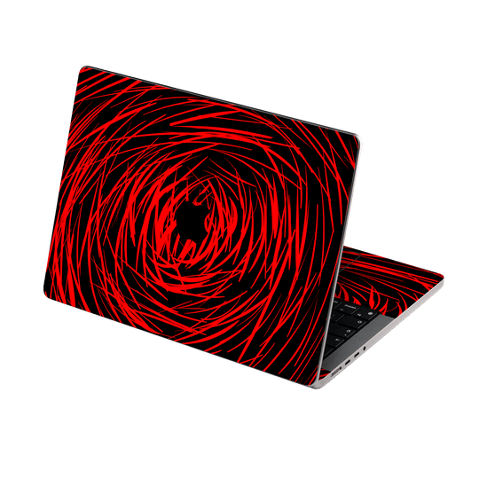 MacBook PRO 14" (2021/2023) Print Printed Custom SIGNATURE Quasar Red Mesh Skin Wrap Sticker Decal Cover Protector by QSKINZ | QSKINZ.COM