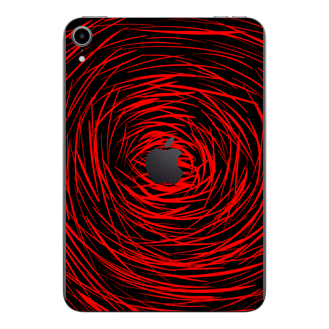 iPad Mini 6 Print Printed Custom SIGNATURE Quasar Red Mesh Skin Wrap Sticker Decal Cover Protector by QSKINZ | QSKINZ.COM