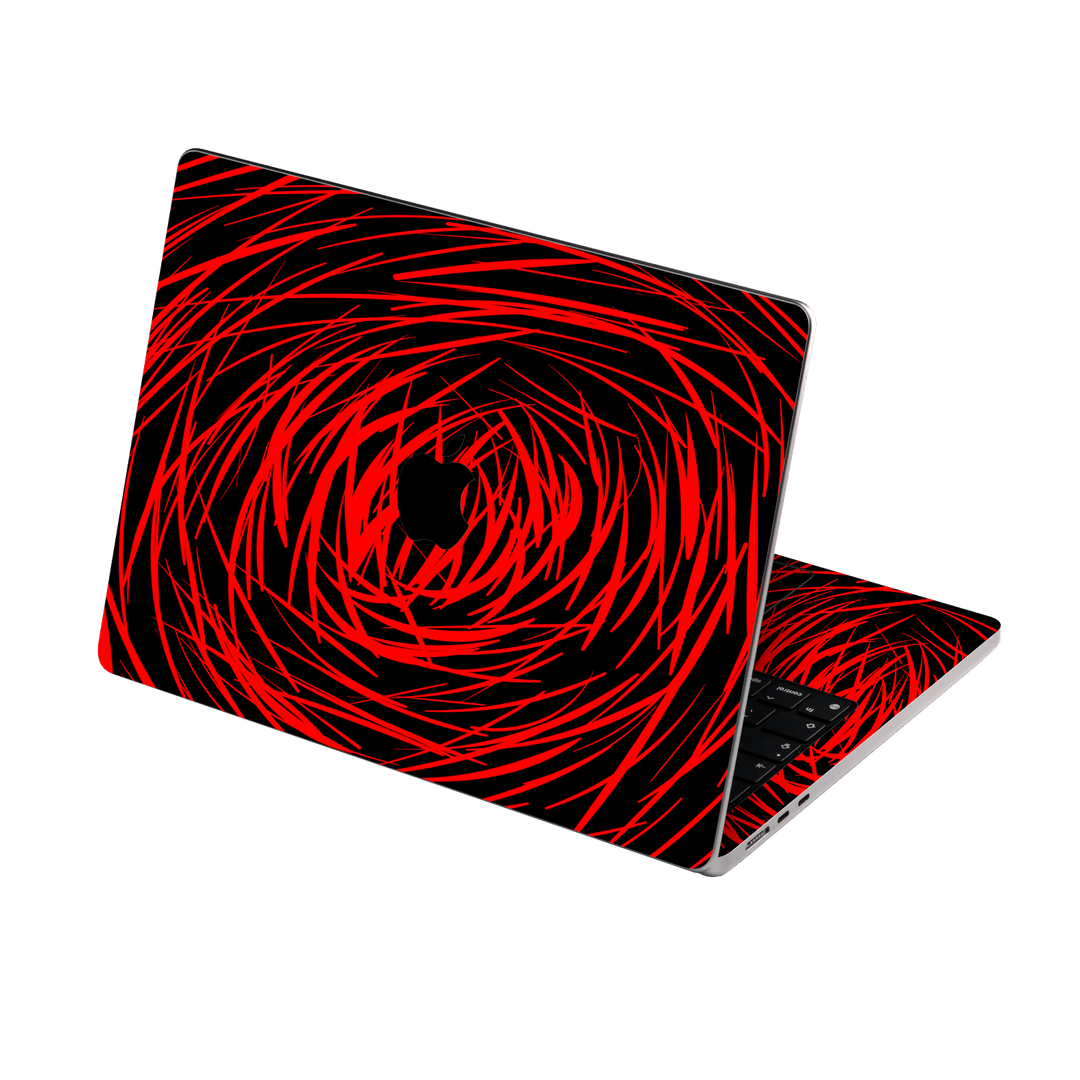 MacBook AIR 15" (2023/2024) Print Printed Custom SIGNATURE Quasar Red Mesh Skin Wrap Sticker Decal Cover Protector by QSKINZ | QSKINZ.COM