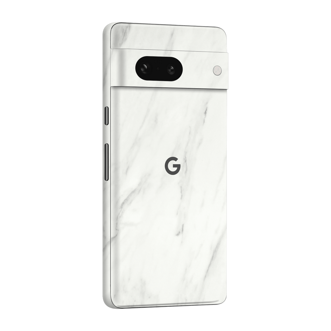 Google Pixel 7a (2023) Luxuria White Marble Stone Skin Wrap Sticker Decal Cover Protector by EasySkinz | EasySkinz.com