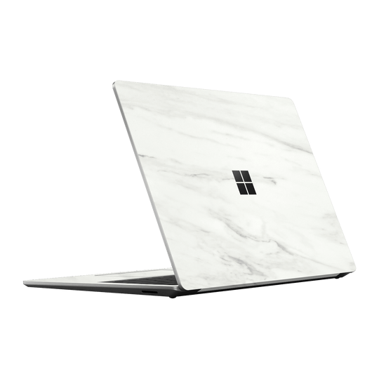 Microsoft Surface Laptop 5, 13.5” Luxuria White Marble Stone Skin Wrap Sticker Decal Cover Protector by EasySkinz | EasySkinz.com