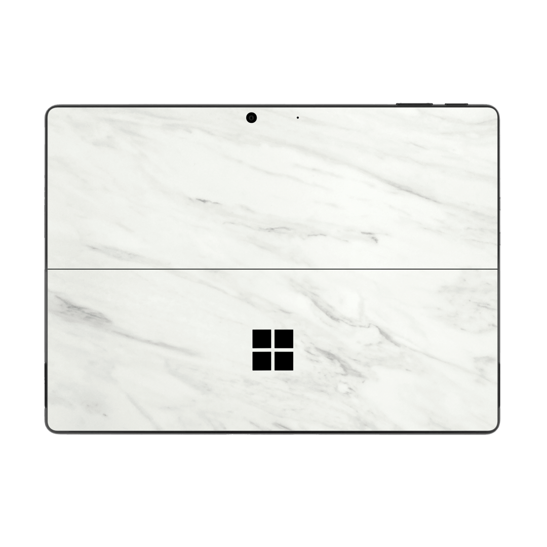 Microsoft Surface Pro 9 Luxuria White Marble Stone Skin Wrap Sticker Decal Cover Protector by EasySkinz | EasySkinz.com